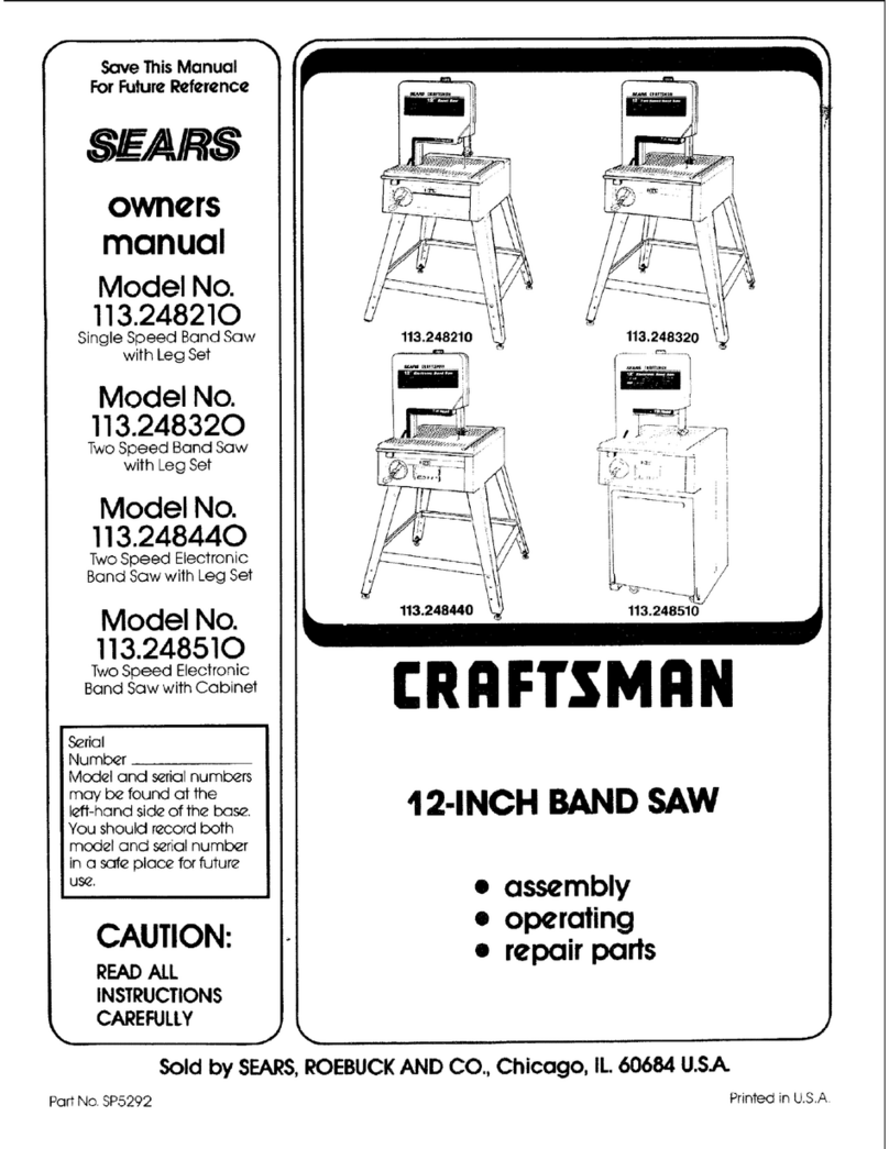 Craftsman 113.248510 owner's manual