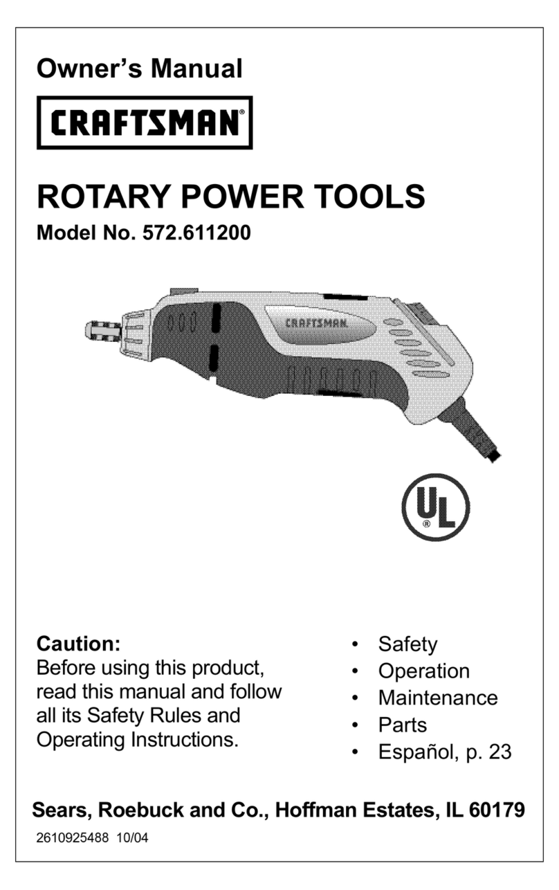 Craftsman 572.6112 User manual