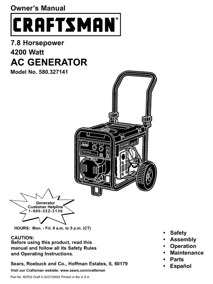 Craftsman 580.327141 User manual