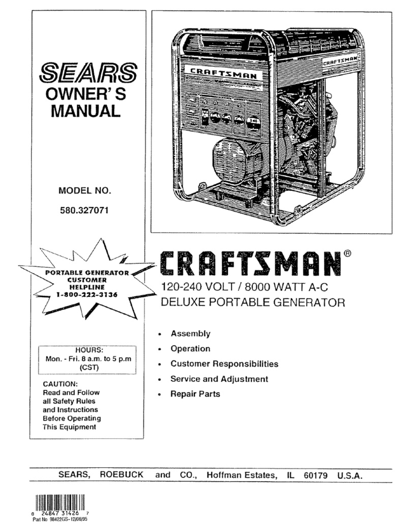 Craftsman DELUXE 580.327071 User manual