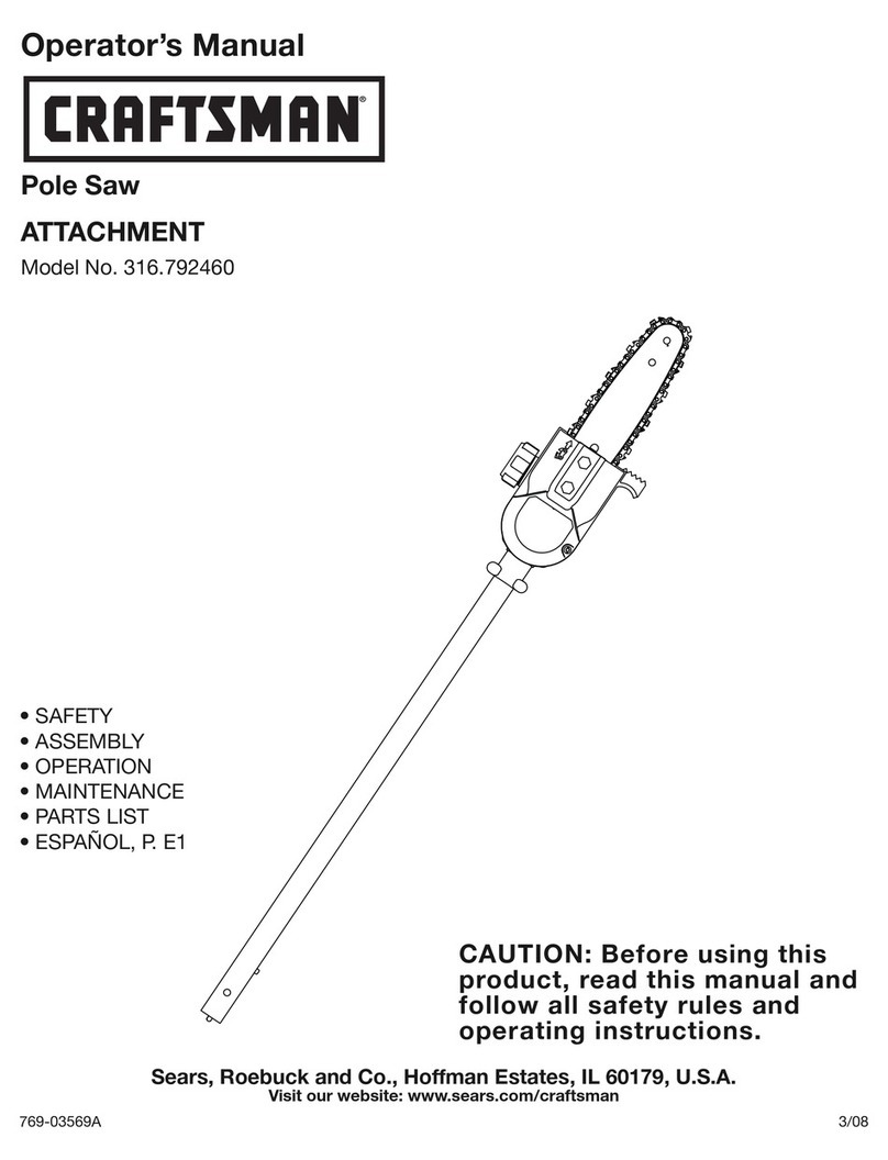 Craftsman 316.79246 Operator's manual