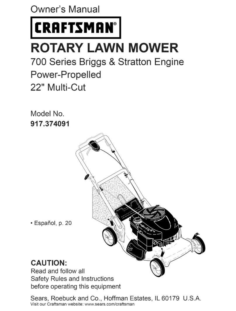 Craftsman 37409 owner's manual