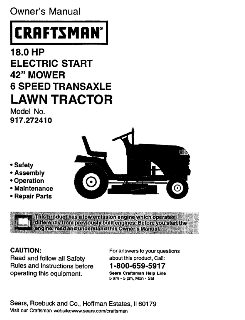 Craftsman 272 owner's manual