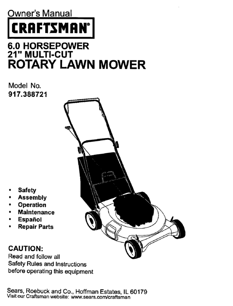 Craftsman 38872 owner's manual