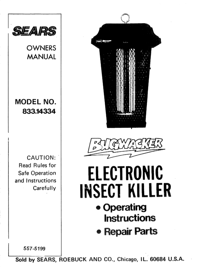 Sears BugWacker 557-5199 owner's manual Sears BugWacker 557-5199 owner's manual