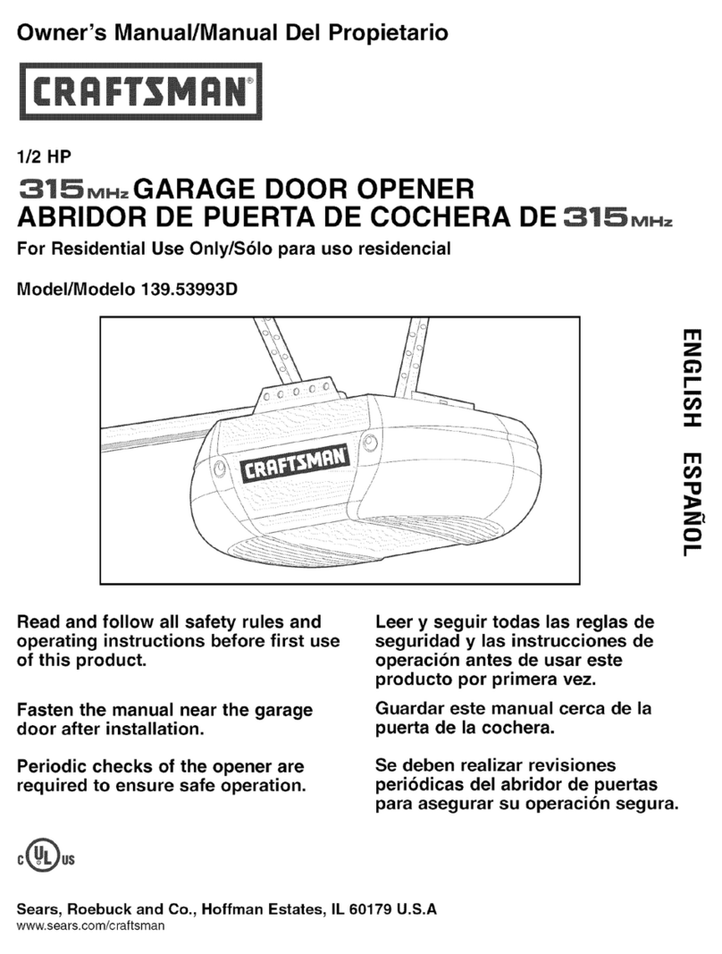 Craftsman 139.53993D owner's manual