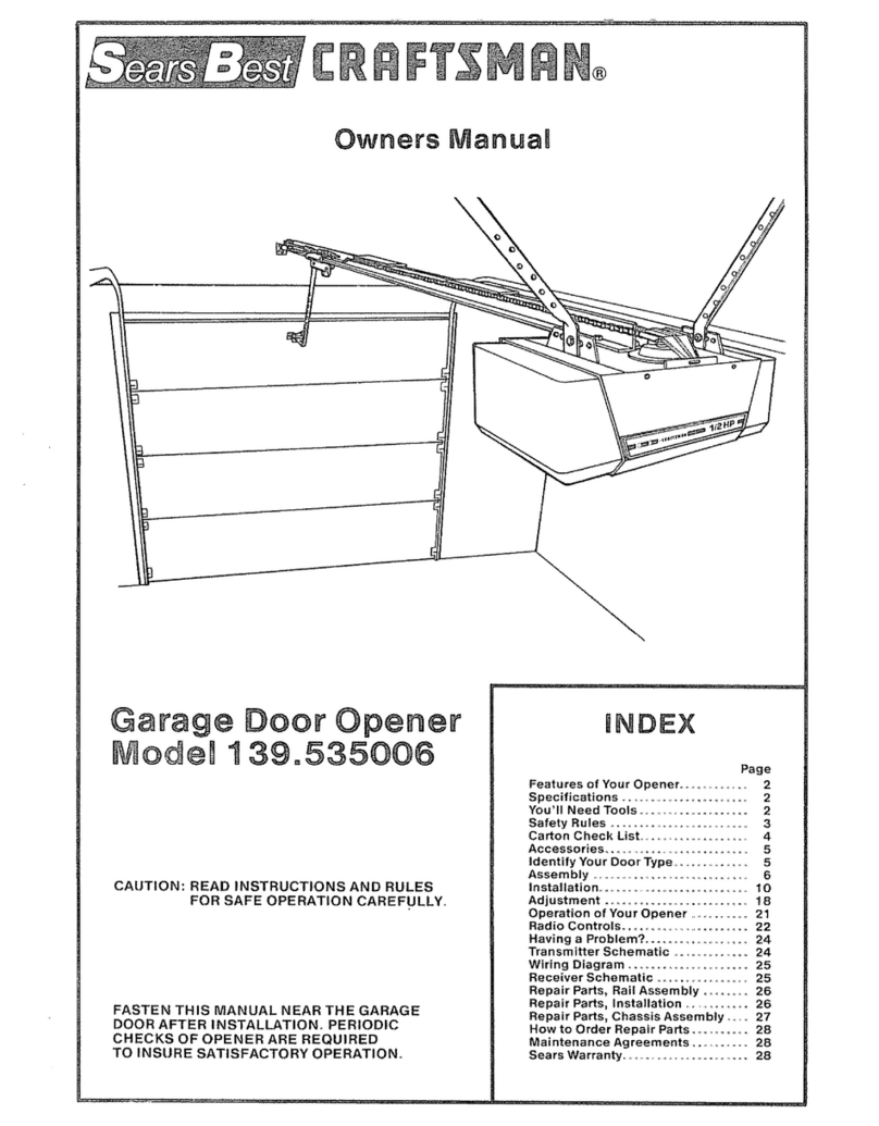 Craftsman 39535006 owner's manual