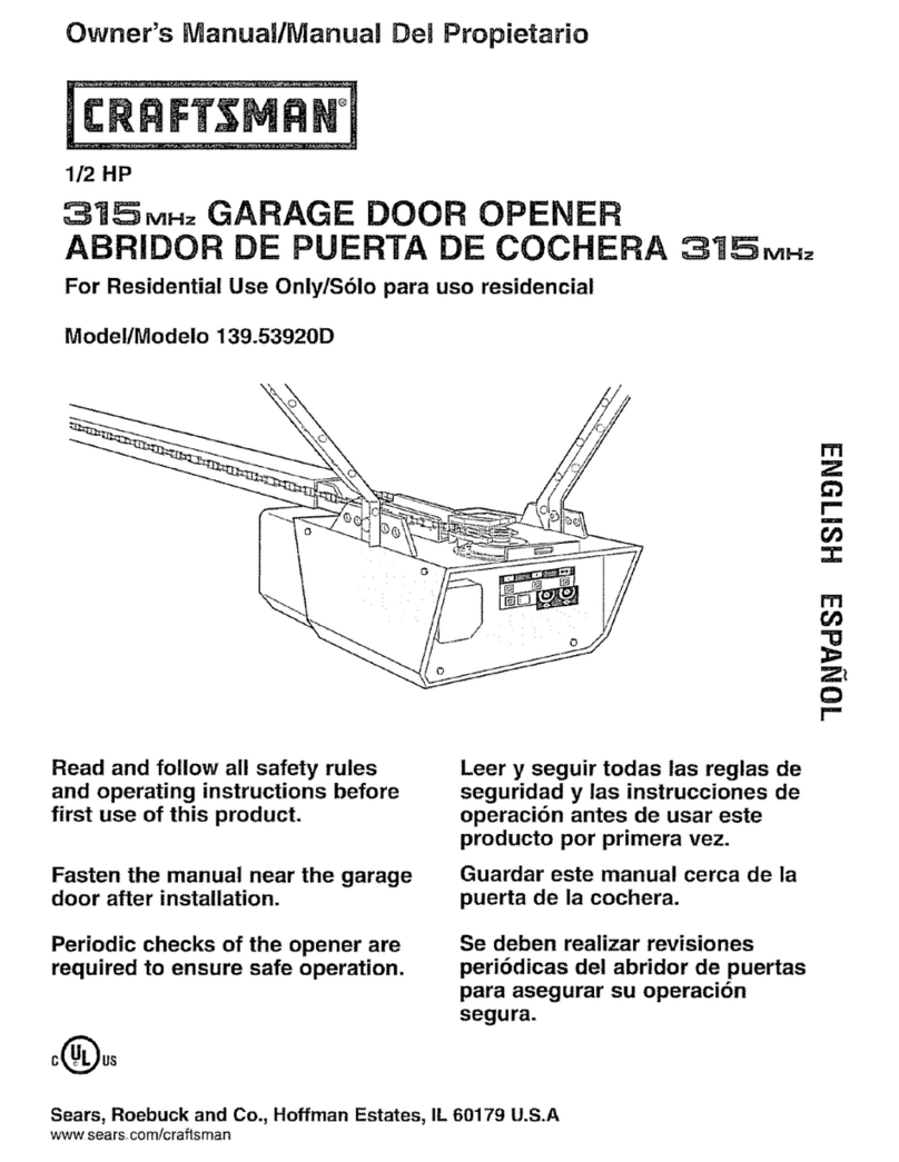 Craftsman 139.53920D owner's manual