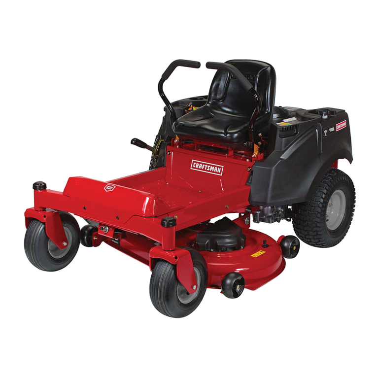 Craftsman 19HP BRIGGS & STRATTON WITH 42" MOWER... Operator's manual