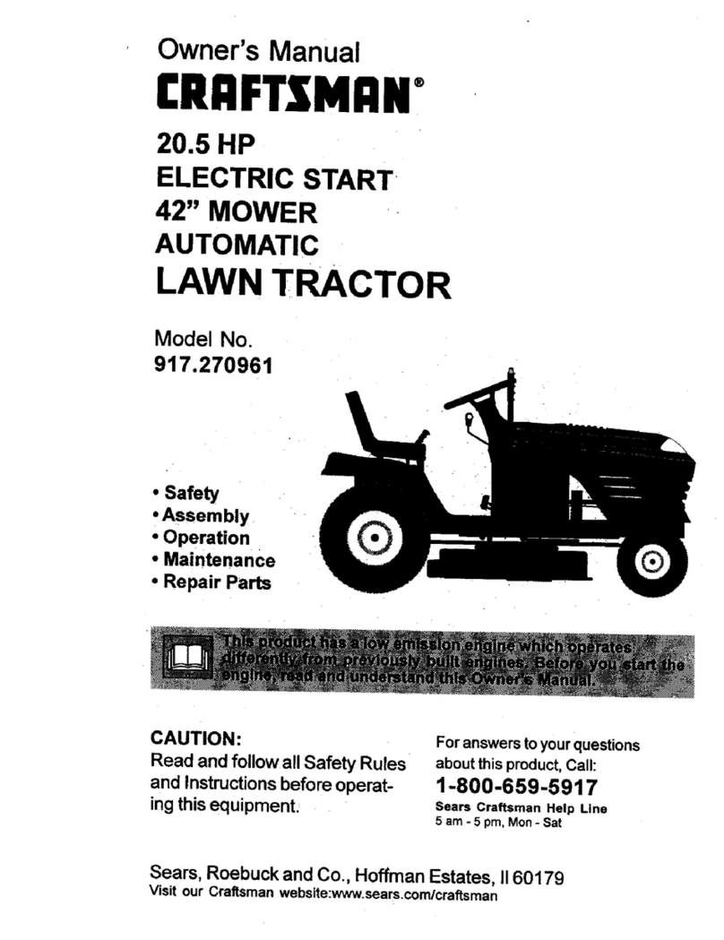 Craftsman 917.270961 owner's manual