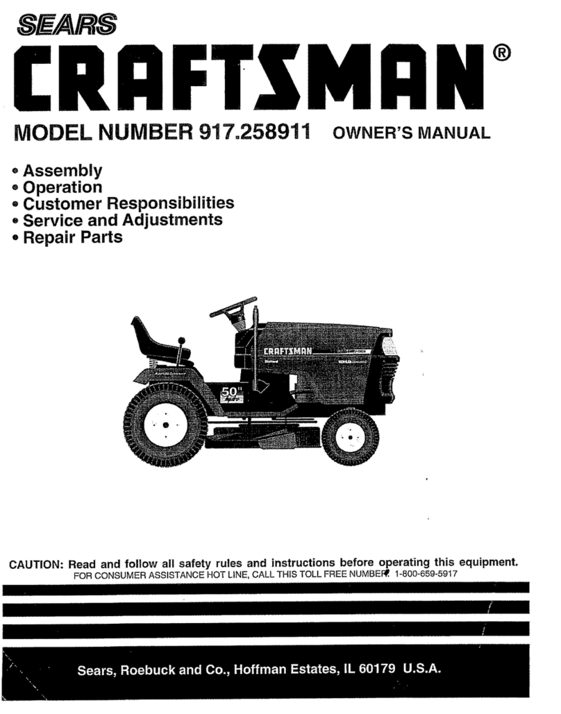 Craftsman 917.258911 User manual