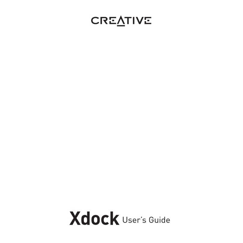Creative Ipod Xdock user guide Creative Ipod Xdock user guide