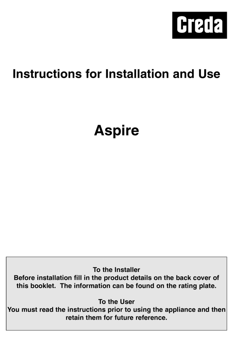 Creda Cooker User manual
