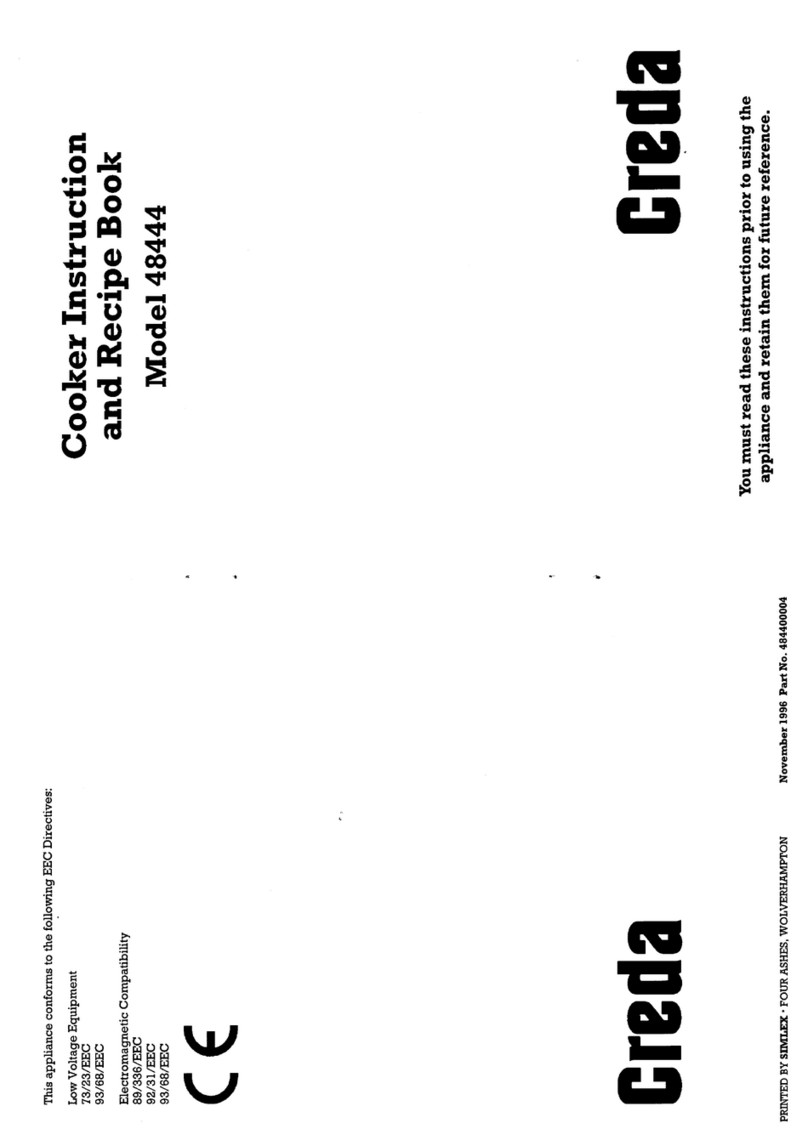 Creda 48444 Quick guide Creda 48444 Quick guide