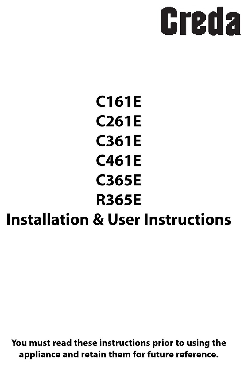 Creda C161E Installation and user instructions