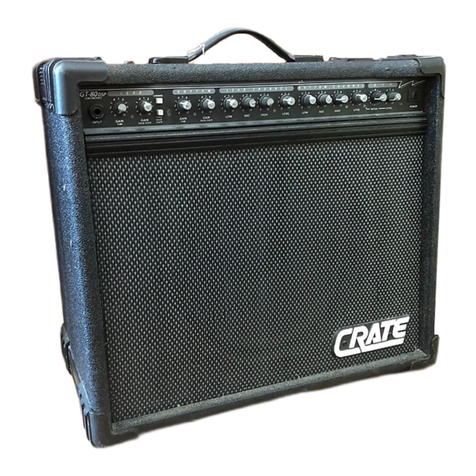 Crate QuadraDrive GT-80DSP owner's manual