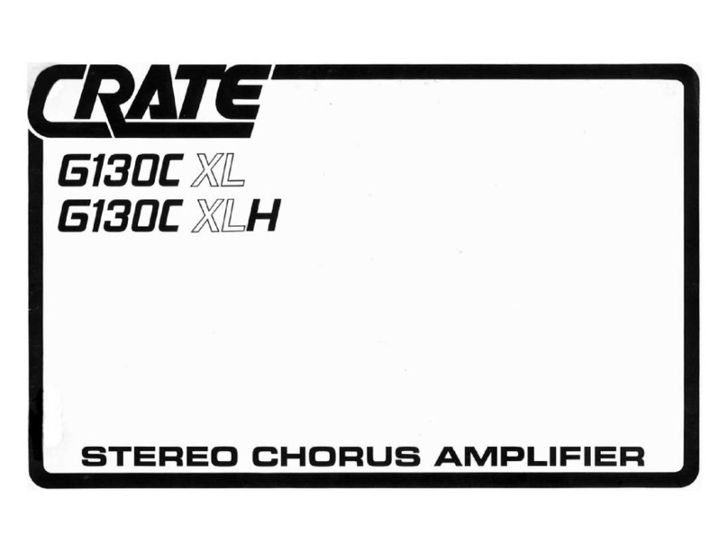 Crate G130C XL owner's manual