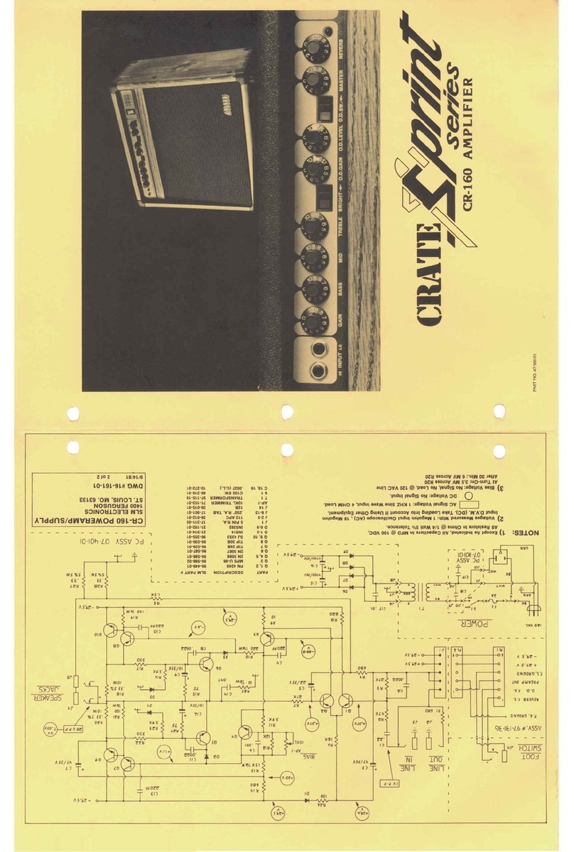 Crate Sprint CR-160 User manual