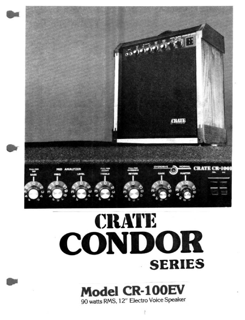Crate Condor CR-100EV owner's manual