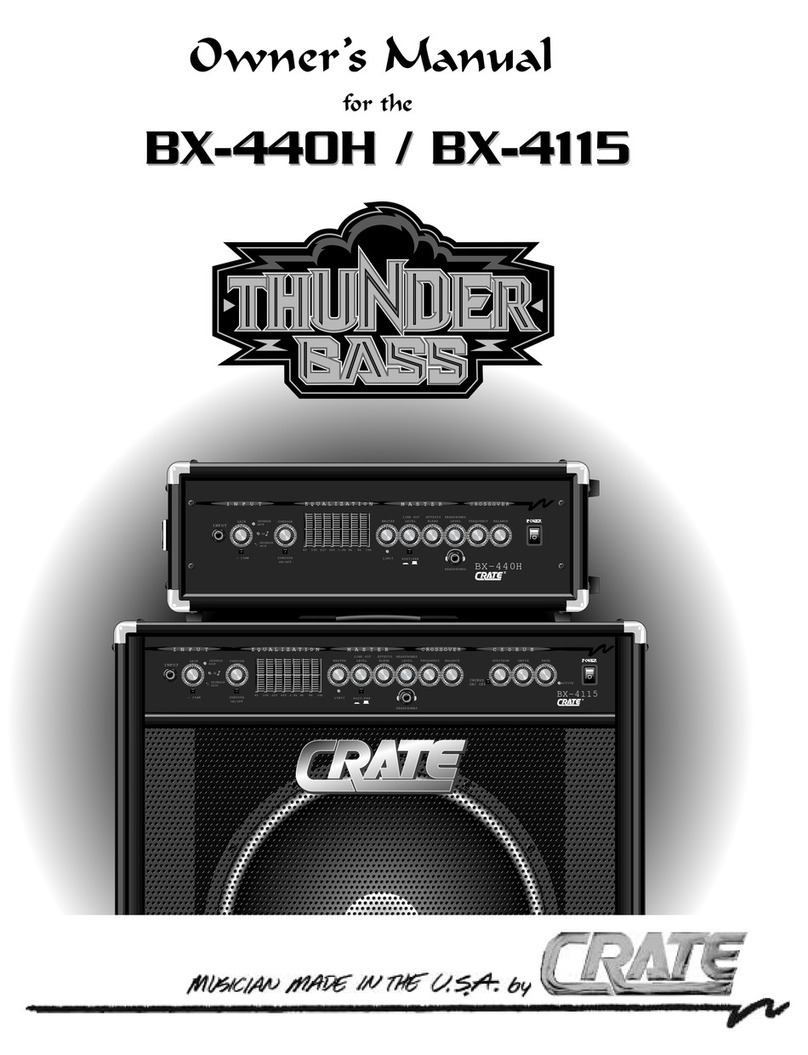 Crate ThunderBass BX-4115 User manual