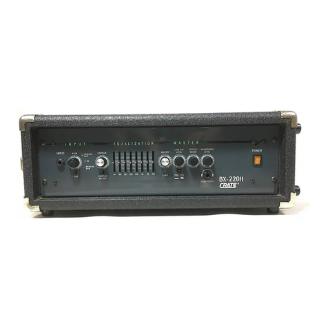 Crate BX-220H User manual Crate BX-220H User manual