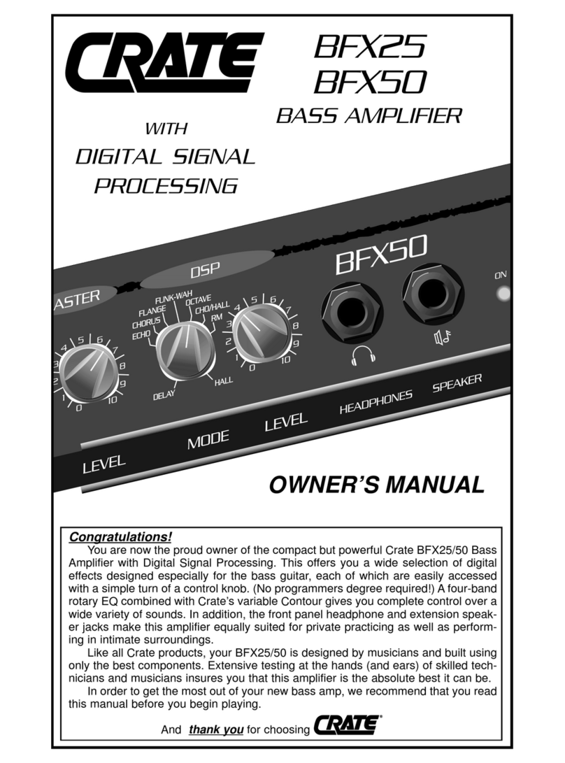 Crate BFX50 User manual