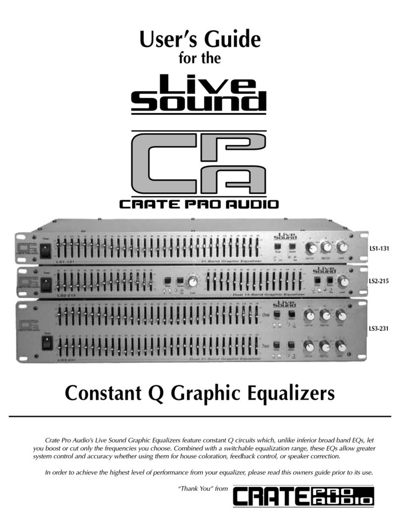 Crate Live Sound LS1-131 User manual