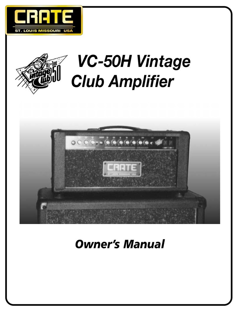 Crate VC-50H owner's manual