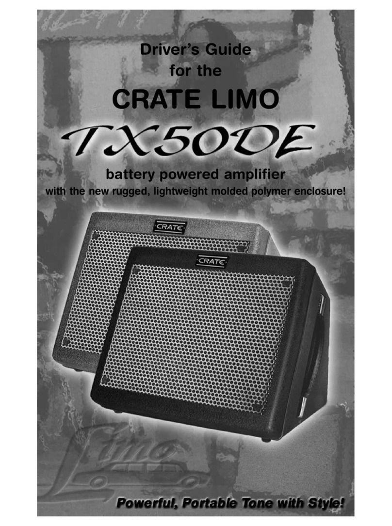 Crate LIMO TX50DE Installation and operation manual Crate LIMO TX50DE Installation and operation manual