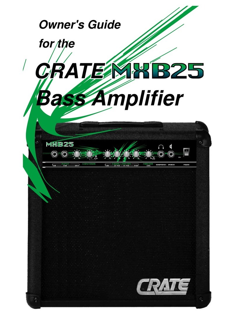 Crate MXB25 owner's guide