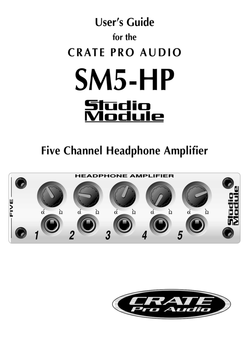 Crate Studio Module SM5-HP user guide