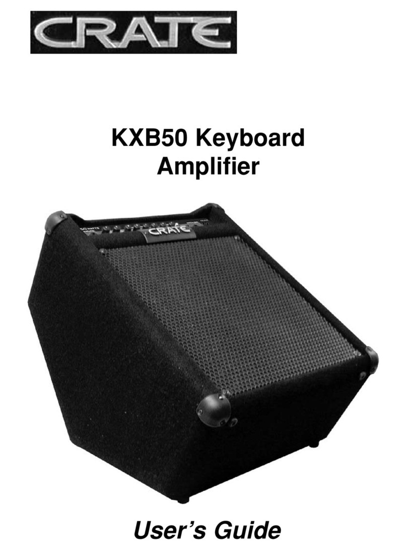 Crate KXB50 User manual Crate KXB50 User manual