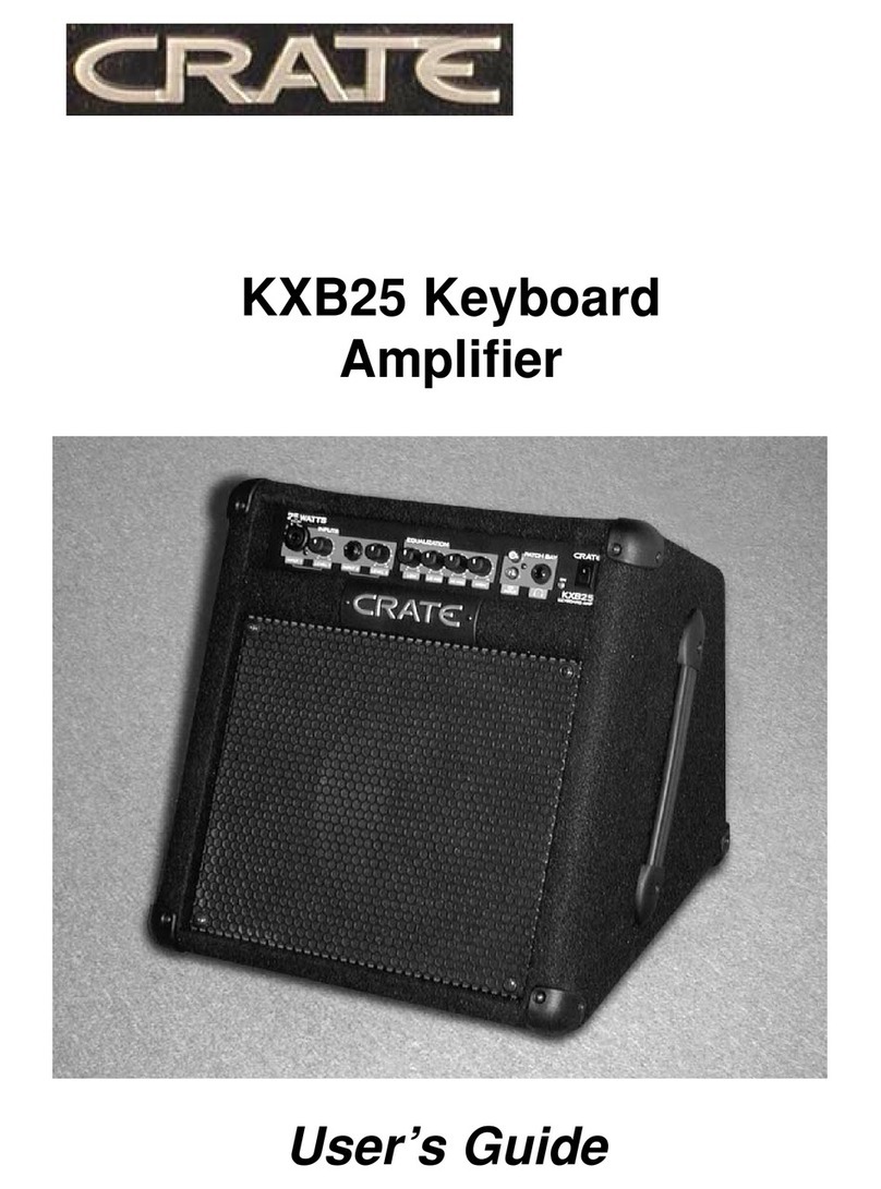 Crate KXB25 User manual