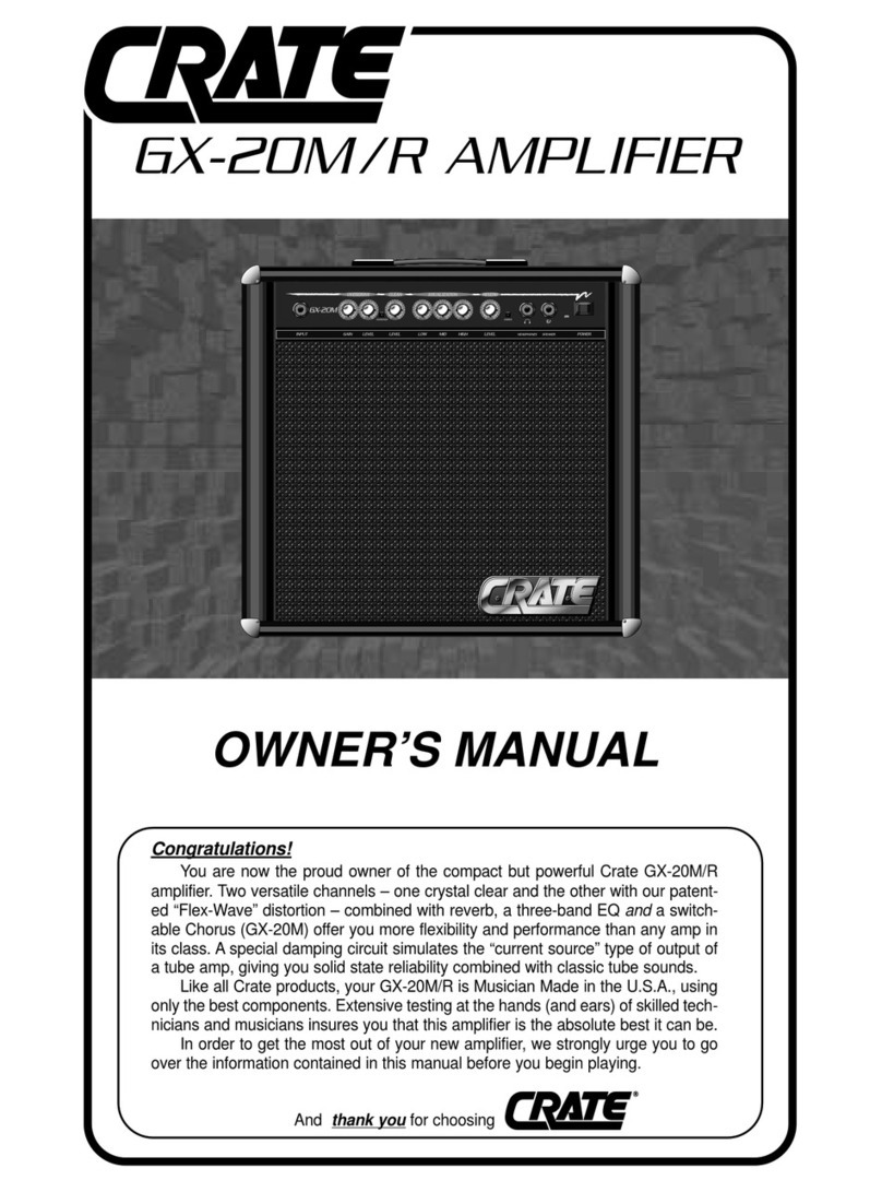 Crate GX-20M /R owner's manual