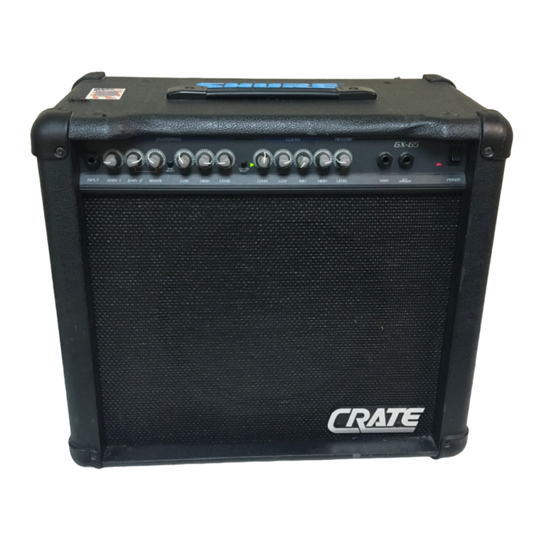 Crate GX-65 User manual
