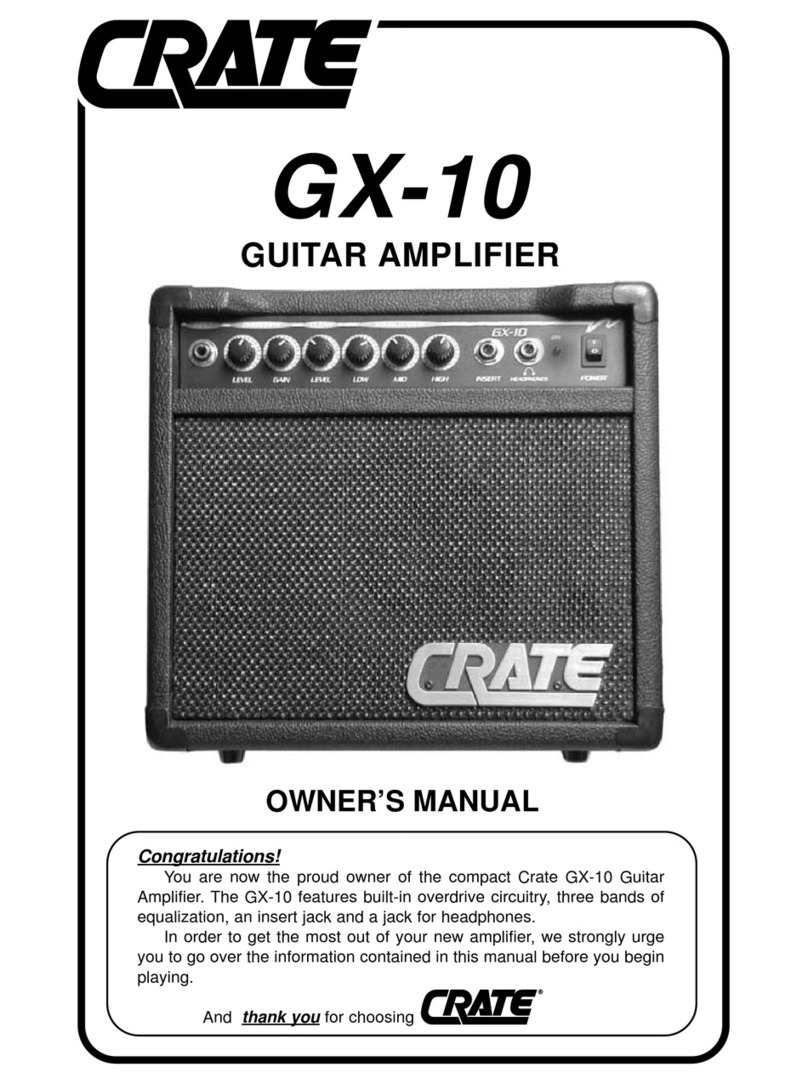 Crate GX-10 owner's manual