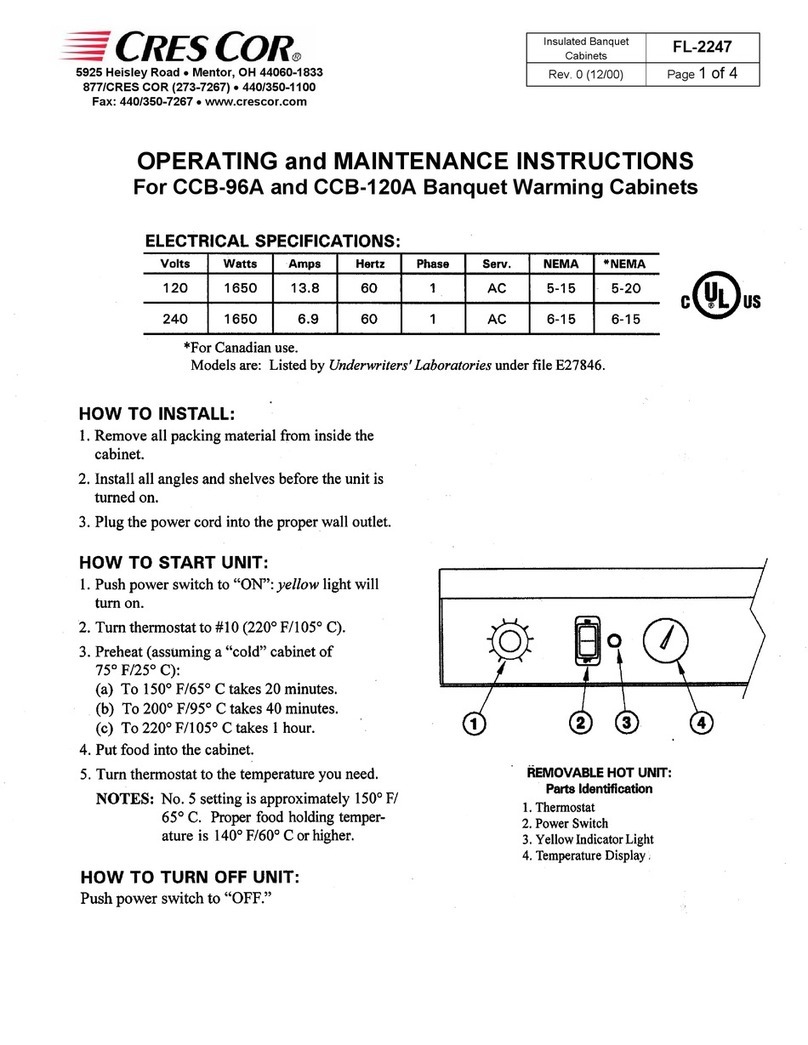 Cres Cor CCB-120A Manual