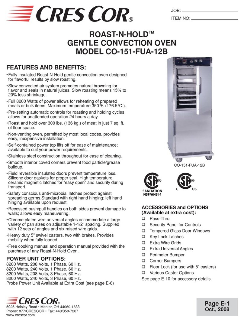 Cres Cor Roast-N-Hold CO-151-FUA-12B User manual