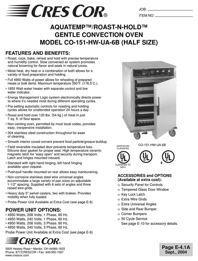 Cres Cor CO-151-HW-UA-6B User manual