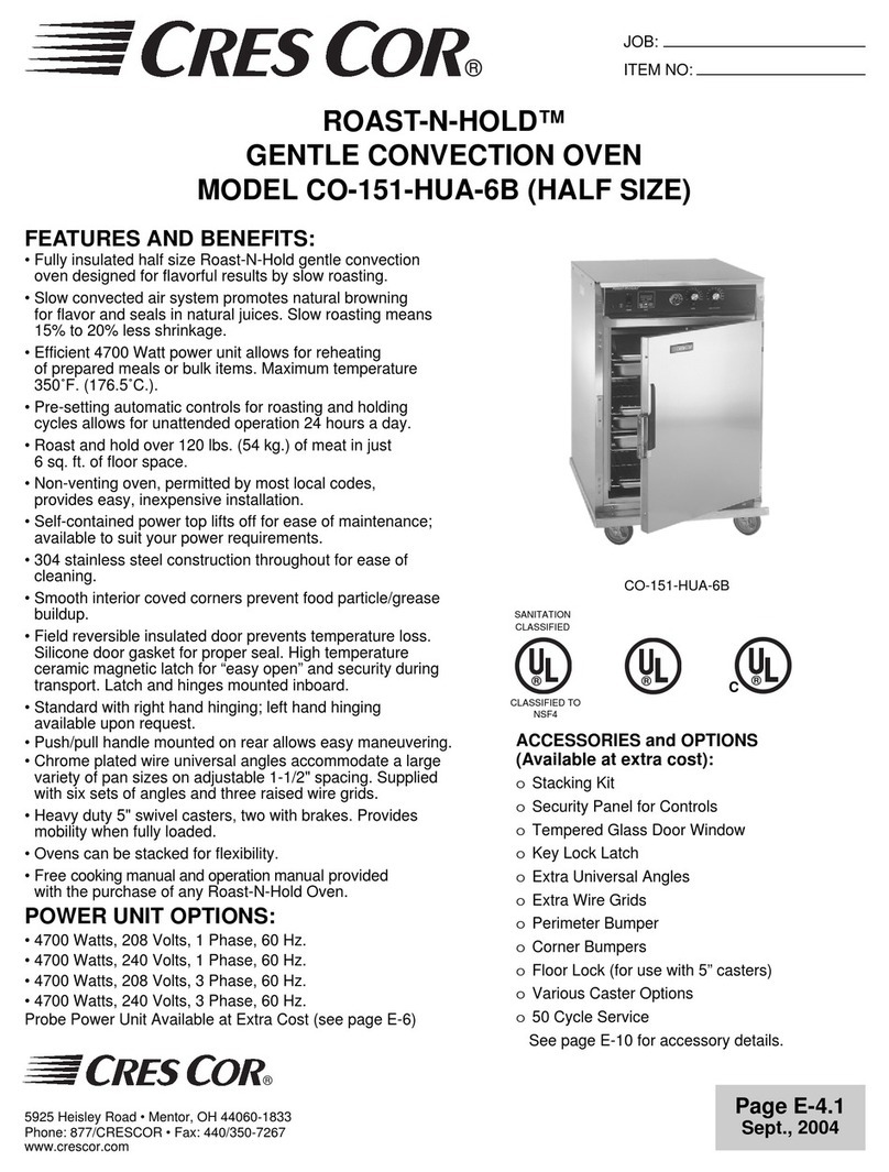 Cres Cor ROAST-N-HOLD CO-151-HUA-6B User manual