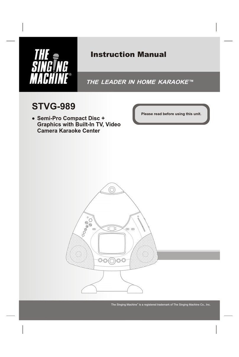 The Singing Machine STVG-989 User manual
