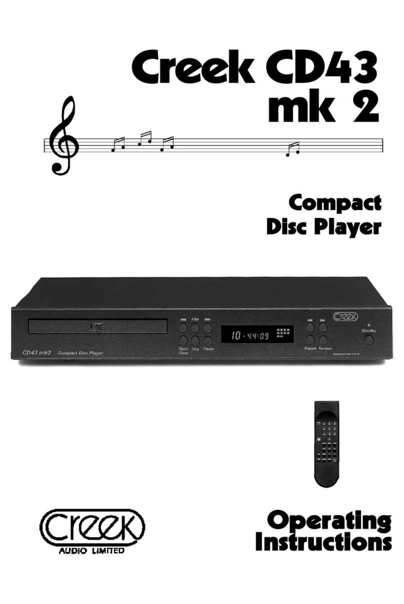 Creek Audio CD43 mk 2 User manual