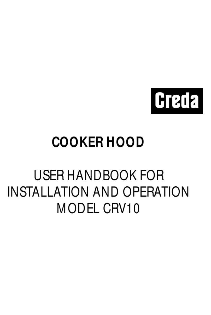 Creda CRV10 Installation and operation manual