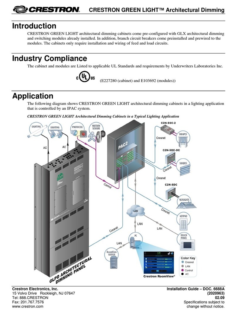 Crestron Green Light 277 Volt installation guide