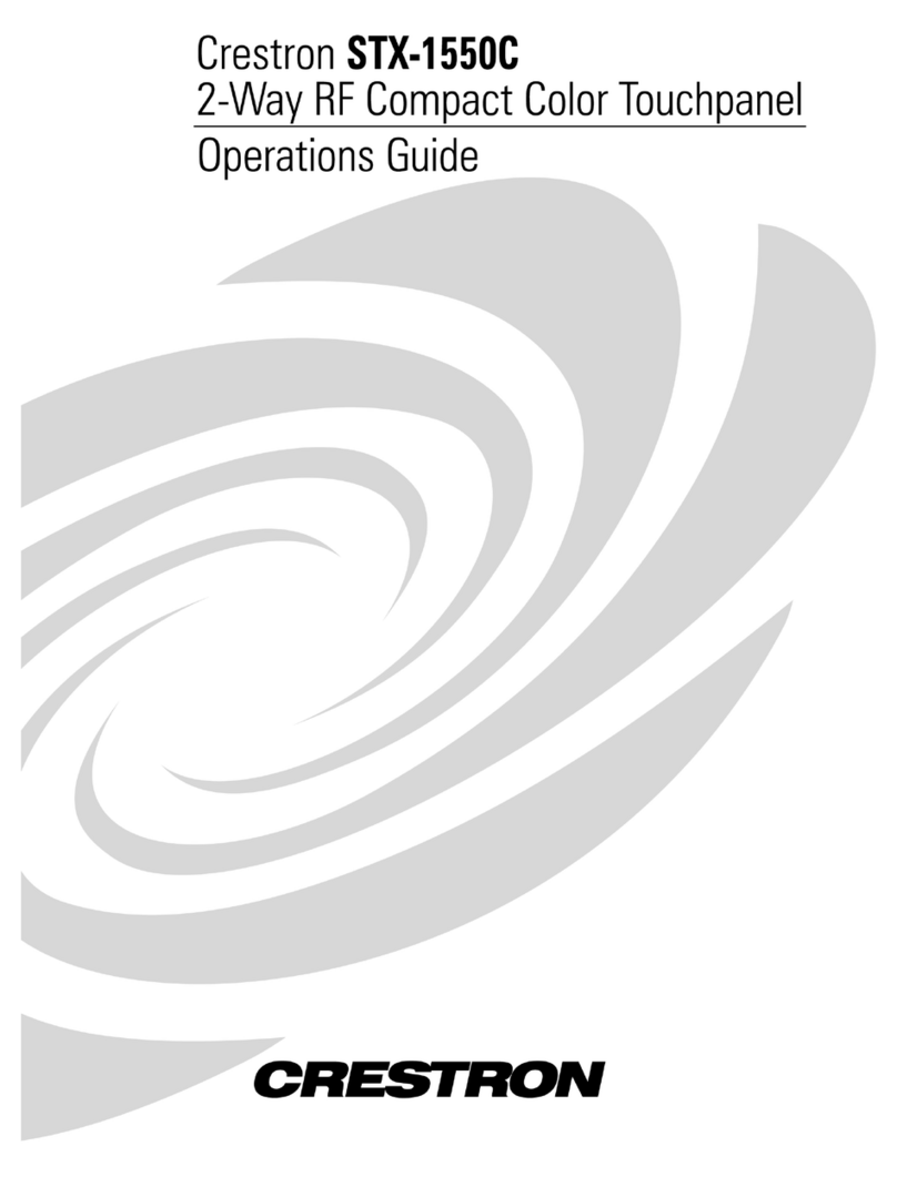 Crestron STX-1550C User manual