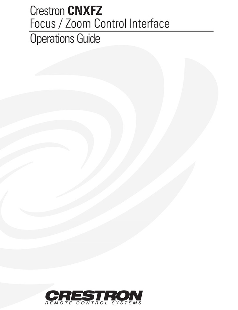 Crestron CNXFZ User manual