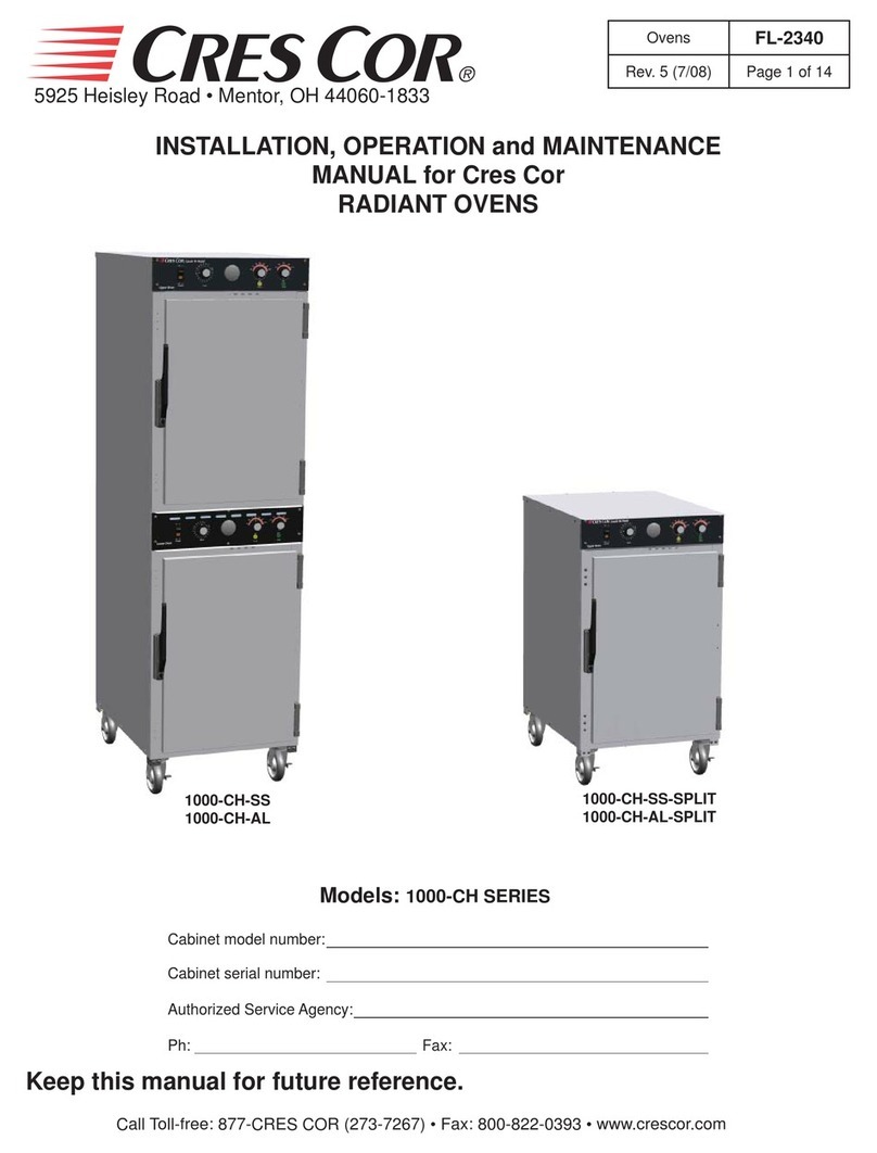 Cres Cor 1000-CH Series Installation & operation manual
