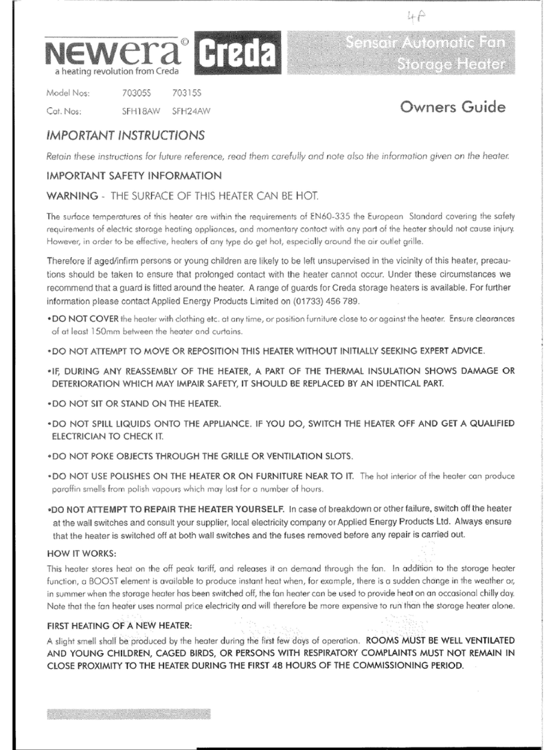 Creda NewEra 70305S User manual
