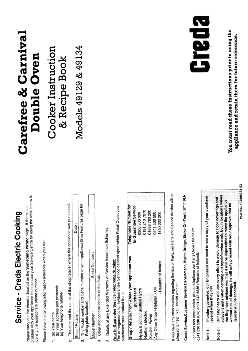 Creda 49134 Product guide
