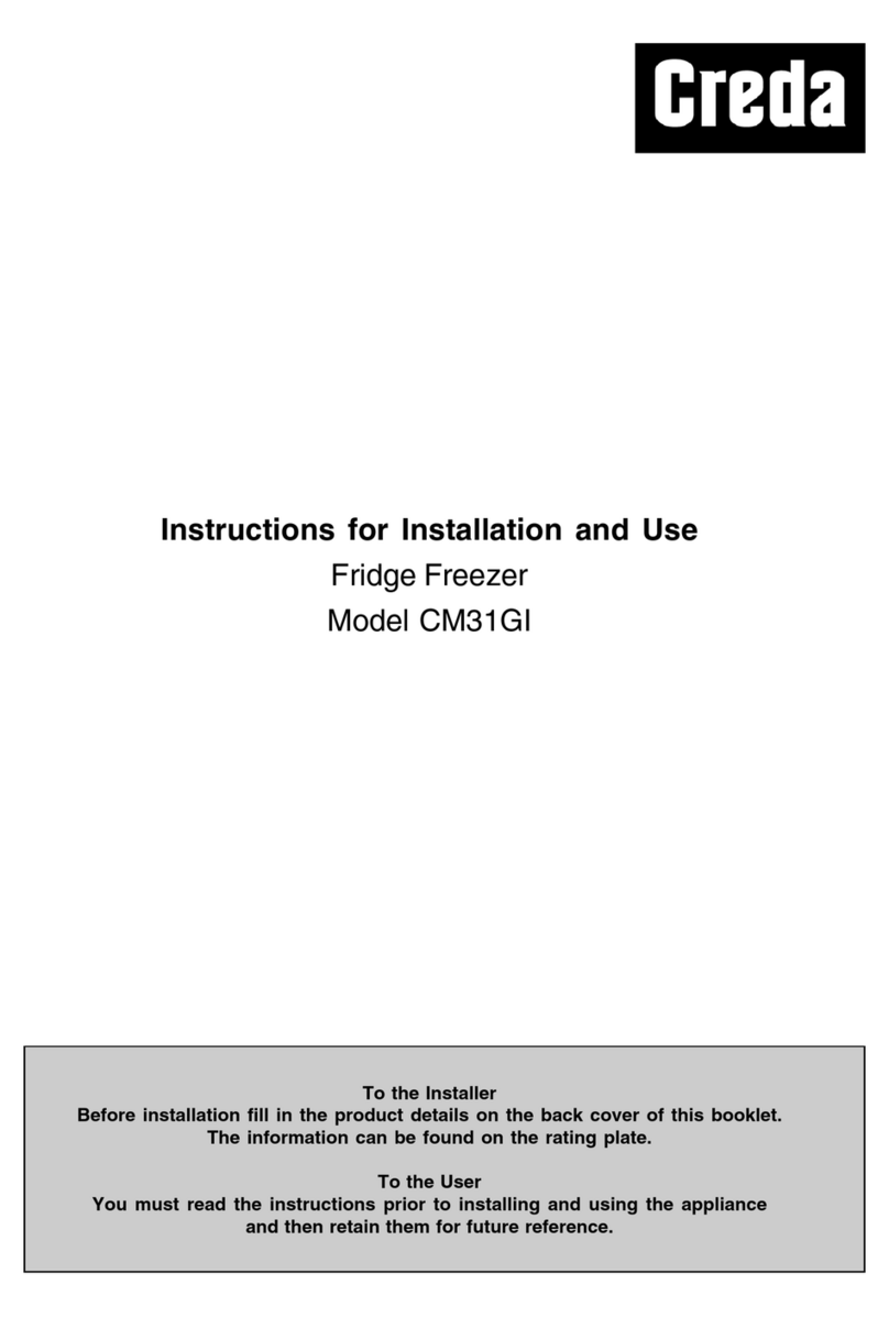 Creda CM31GI Instructions for installation and use